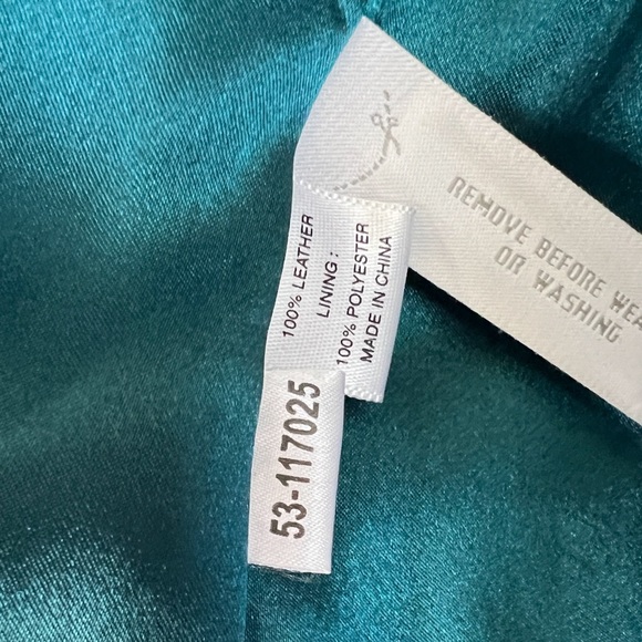 Ann Taylor Turquoise Suede Jacket M - Picture 12 of 13